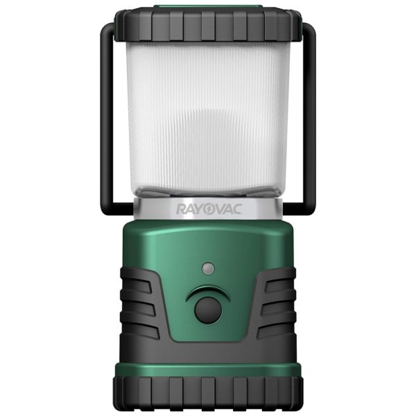 ectqsix4s8100b_0 jpg - Lanterna LED Sportsman de 305 Lúmens Resistente à Água Ganchos de Borracha, RAYOVAC SE3DLND, Verde Escuro