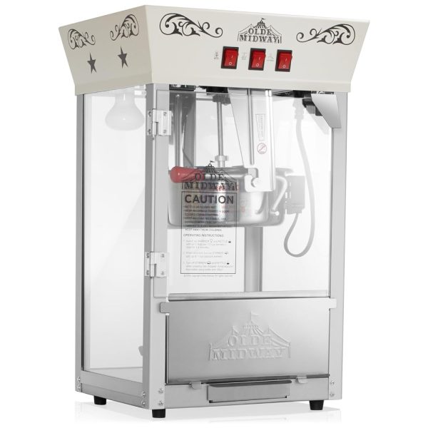 ectqsjxsn2dc0b_0 jpg - Pipoqueira Elétrica Faz até 10,8 kg de Pipoca com Panela de 226g e Copo Medidor, 110V 850W, Olde Midway, Creme