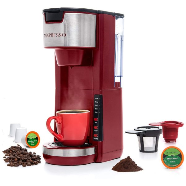 ectqsyzz64w80b_0 jpg - Cafeteira Elétrica Expresso 2 em 1, Capacidade 800 mL, 110v, MIXPRESSO, Vermelho