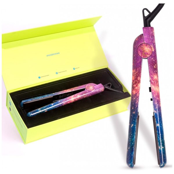 ectqszl3srs00b_0 jpg - Chapinha Prancha de Cabelo Profissional com Placas de Cerâmica e Temperatura Ajustável 150W Galáxia, 110v, PYT Styler125 Galaxy, Rosa