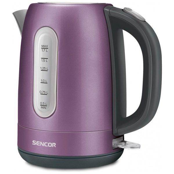 ectqt29m7xg70b_0 jpg - Chaleira Elétrica 1.7L com Proteção de Fervura e Aço Inoxidável, Roxa, 110v, SENCOR SWK1773VT, Violeta