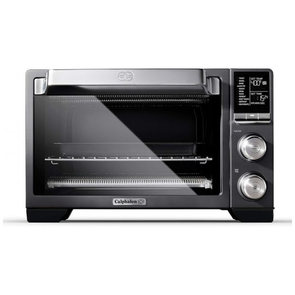 ectqt3r42hb80b_0 jpg - Forno Elétrico de Bancada com Convecção e Tela LCD 1400W, Aço Inoxidável, 110v, CALPHALON 2109246, Cinza escuro