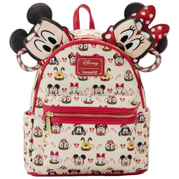 ectqt7dy73jb0b_0 jpg - Mochila Escolar Infantil Loungefly Disney Turma do Mickey Mouse com Tiara da Minnie para Crianças a Partir de 5 Anos