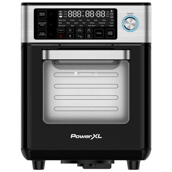 ectqtpywg36c0b_0 jpg - Air Fryer 4 em 1 com 25 Predefinições Incluindo Fazer Pão, Aço Inoxidável, 110V PowerXL, Preta