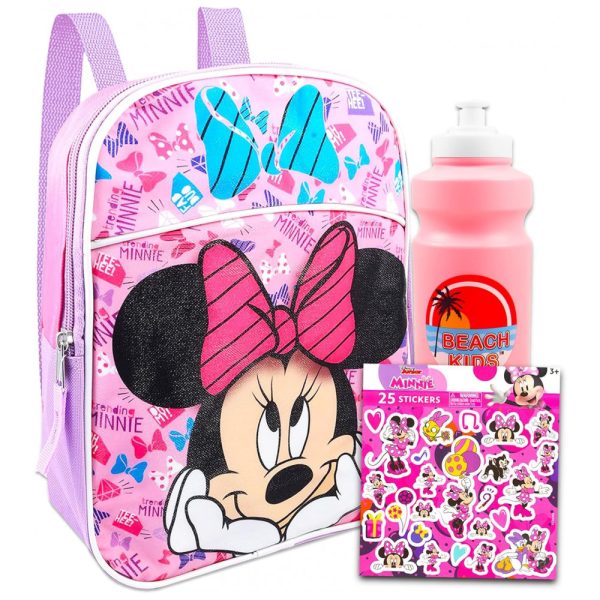 ectqtxvtn2b90b_0 jpg - Mini Mochila Escolar Infantil 30cm Disney Minnie Mouse 3 Peças, Rosa