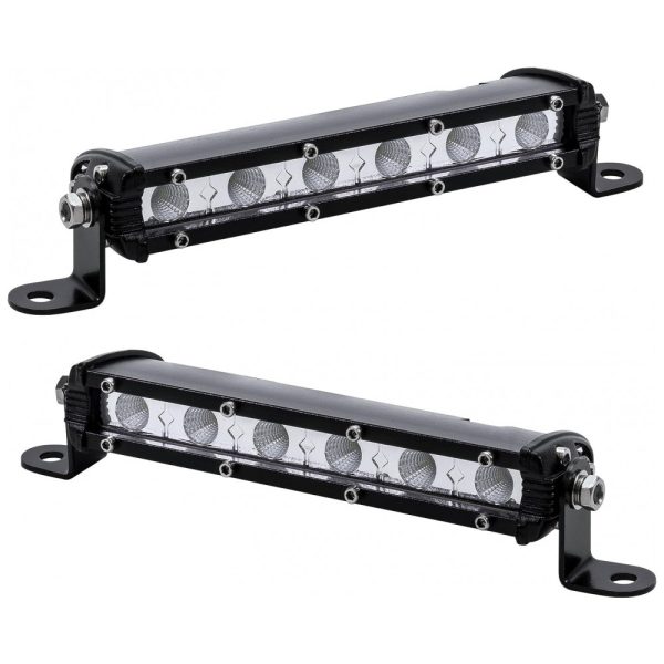 ectqtymlxhx60b_0 jpg - Barra de Luz LED Off Road com 1530 Lúmens a Prova dÁgua IP68 12V 24V 18W, 2Un, ST, Preto