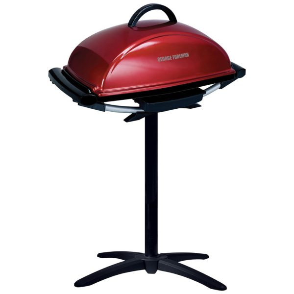 ectquwuuiqt00b_0 jpg - Churrasqueira de Metal, Grill, 110v, GEORGE FOREMAN GFO201R, Vermelho