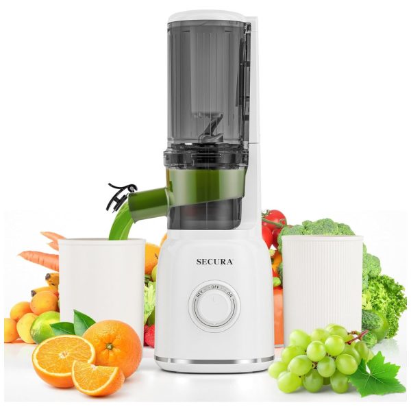 ectqv2tmzrlc0b_0 jpg - Centrifuga de Frutas com Broca Espiral de Aço Inoxidável, Filtro Sem Malha e Função Reversa, 110V 120W, Secura, Branca