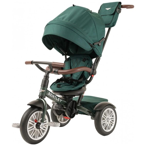 ectqv89fqt8b0b_0 jpg - Triciclo Infantil 6 em 1, Oficialmente Projetado pela Bentley com Cobertura e Alça para os Pais, POSH BABY KIDS, Verde