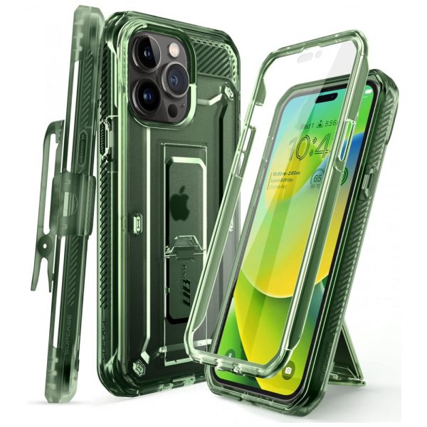 ectqvq7z64mb0b_0 jpg - Capa para Iphone 14 Pro Max com Protetor de Tela Embutido e Clipe de Cinto, SUPCASE, Verde