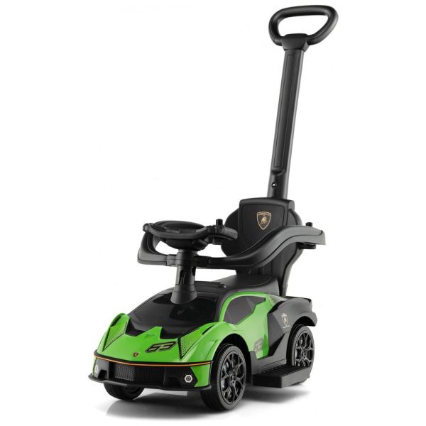 ectqvvf4x8yb0b_0 jpg - Carrinho de Passeio Infantil 3 em 1 com Alça, Apoio de Braço, Buzina e Apoio para os Pés Extensível para Crianças de 1 a 3 Anos, GLACIER Lamborghini, Verde