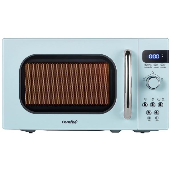 ectqw1j14cr70b_0 jpg - Micro ondas G Retro de Bancada 19 Litros Multifuncional, 700W, 110v, COMFEE AM720C2RA G, Azul Claro