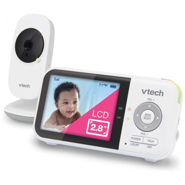 ectqw3pwr8v80b_0 jpg - Babá Eletrônica Alcance 90 m2, Monitor 270 com Sensor de Temperatura e Canções, VTECH VM819, Branco