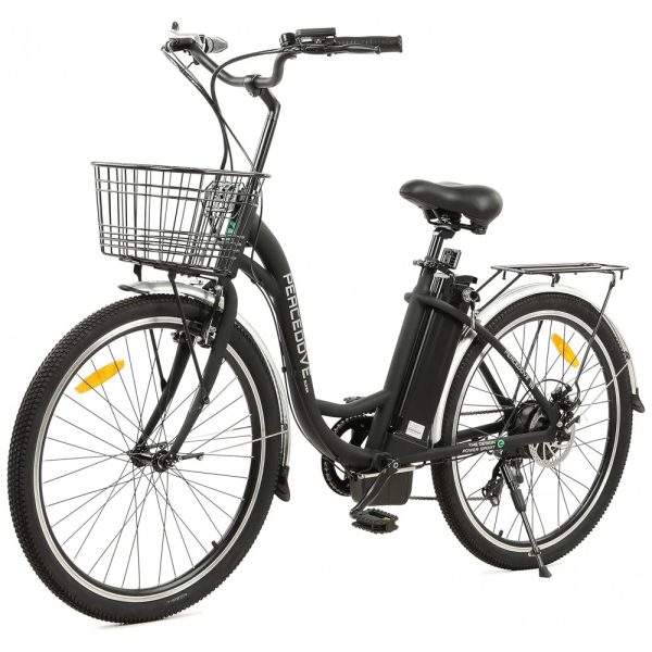 ectqw7p9l3s90b_0 jpg - Bicicleta Elétrica para Adultos 7 Velocidades até 64km com Cesta, 36V 350W, ECOTRIC, Preta