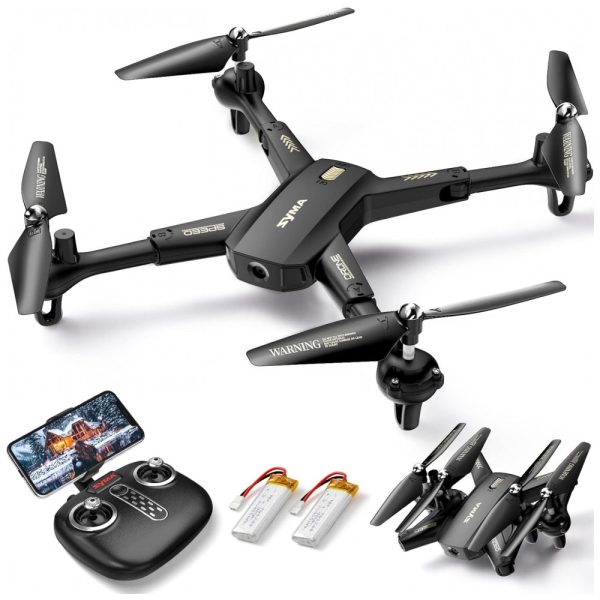 ectqwy7xbl5b0b_0 jpg - Drone Profissional com Câmera 1080P FPV, Controle Remoto e 2 Baterias para Adultos, SYMA, Preto