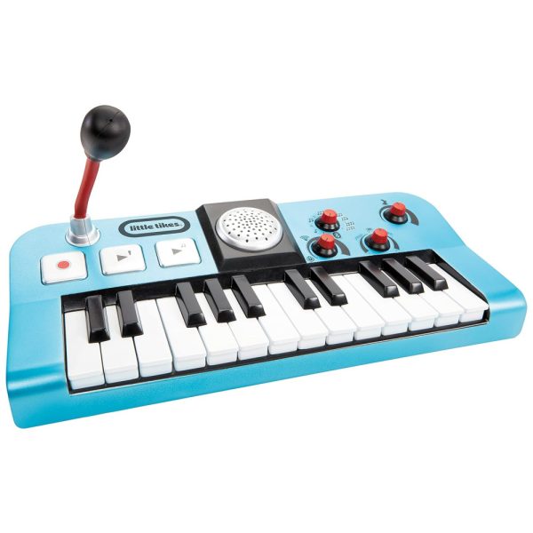 ectqx123xzv80b_0 jpg - Teclado Infantil com Microfone, Bluetooth e 4 Modos para Tocar Suas Músicas Favoritas, Little Tikes, Azul