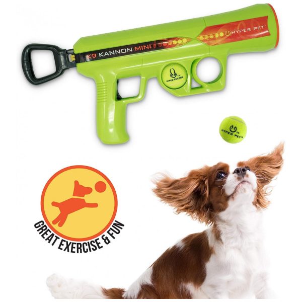 ectqxhqqp2670b_0 jpg - Brinquedo Pistola Lançador de Bolas para Cachorros Pequeno, HYPER PET 50253EA, Verde