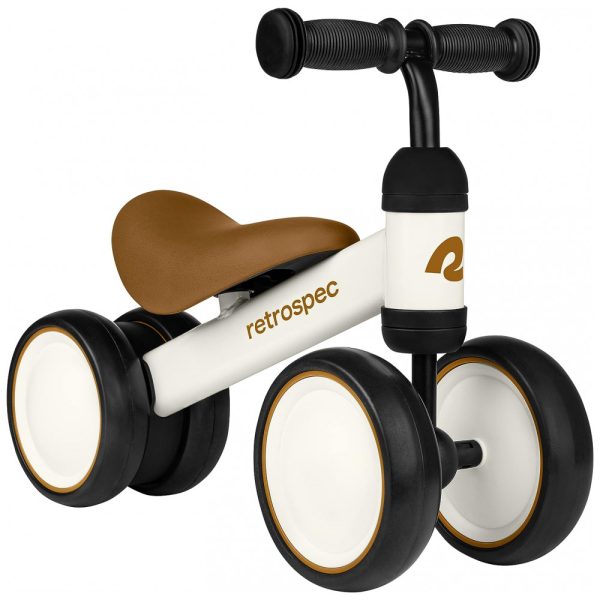 ectqxmd3my490b_0 jpg - Bicicleta sem Pedal Infantil com 4 Rodas para Crianças de 1 a 4 Anos, Branca, RETROSPEC 4504, Branco