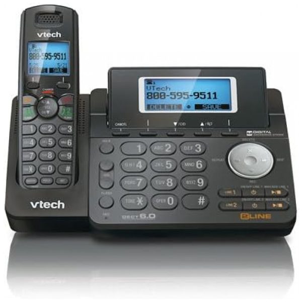 ectqxxt14p770b_0 jpg - Telefone sem Fio Expansível de 2 Linhas com Sistema de Atendimento Digital e ID do Chamador, Vtech DS6151 Dect 6.0