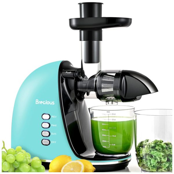 ectqxy58ctjc0b_0 jpg - Centrifuga de Frutas com 2 Velocidades, Motor Silencioso e Função Reversa, 110V 150W, BRECIOUS, Azul