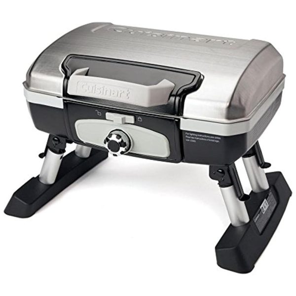 ectqy4f2rt310b_0 jpg - Grill, Churrasqueira, Gás, Aço Inox., 110v, CUISINART CGG 180TS, Prateado