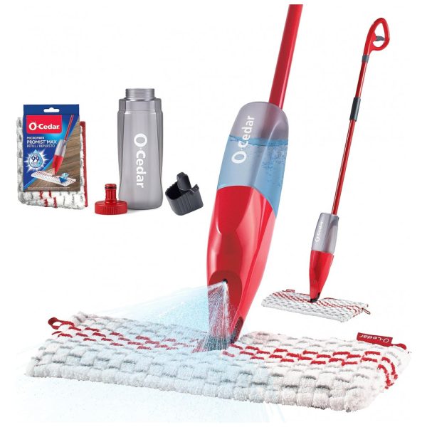 ectqy93jmm770b_0 jpg - Mop Spray com 1 Refil Extra de Microfibra, O Cedar ProMist MAX, Vermelho