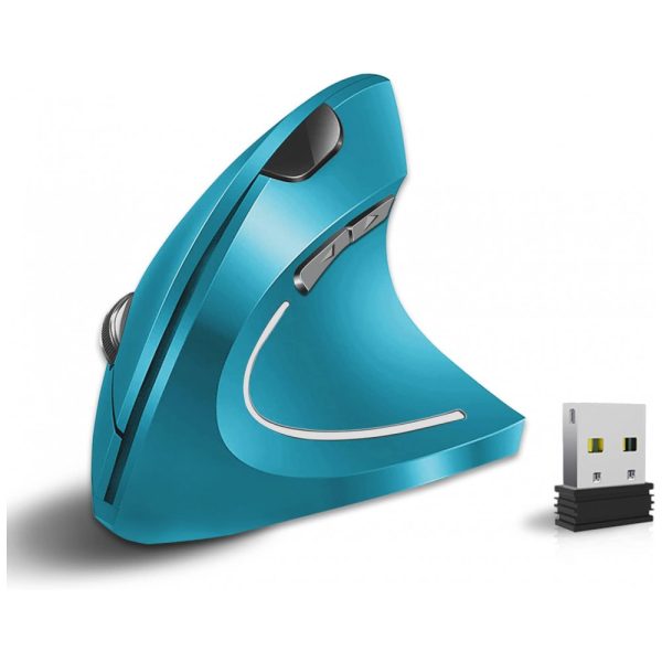 ectqy9fs1xq90b_0 jpg - Mouse Ergonômico Vertical sem Fio Reduz a Tensão do Pulso com Botões Ópticos e Silencioso, 800, 1600 DPI 6 Botões, VASSINK, Azul