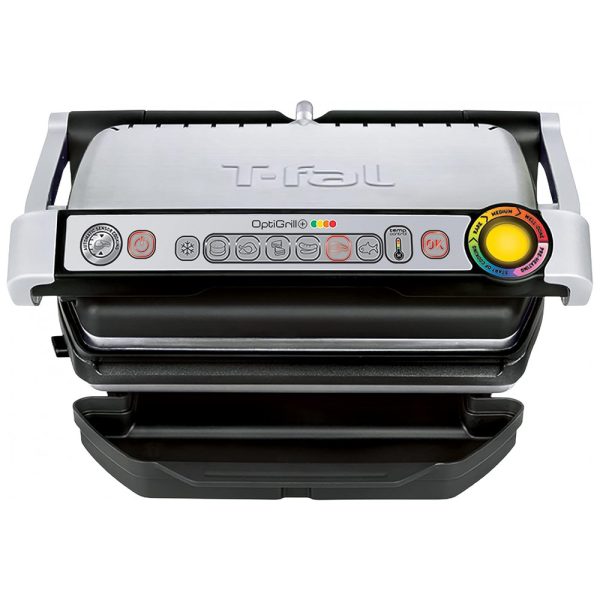 ectqy9l1o4h00b_0 jpg - Churrasqueira Elétrica Grill Serve até 4 Porções com Sensor Automático, T FAL GC7, Prateado