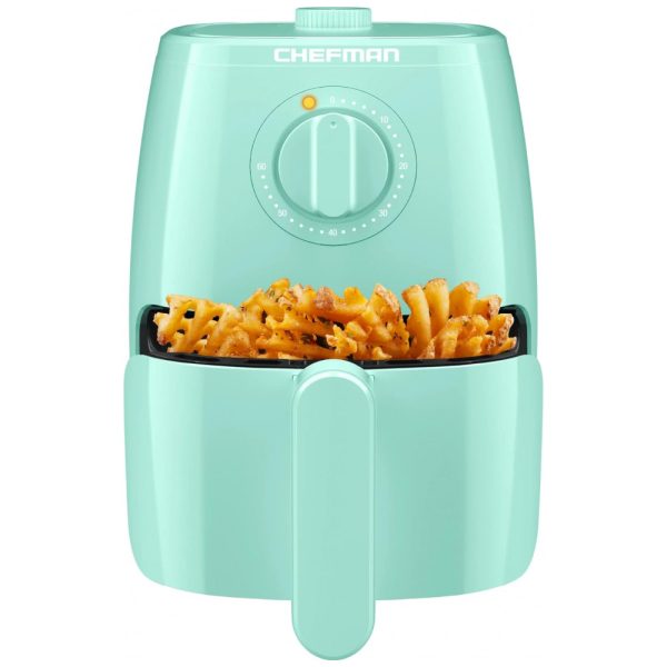 ectqyhfv925b0b_0 jpg - Fritadeira Elétrica AirFryer 1.9L com Temperatura Ajustável e Temporizador 110V 1000W, CHEFMAN RJ38 2LM V3 MINT, Verde Menta