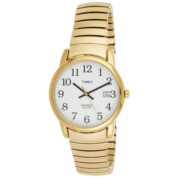 ectqyjytya000b_0 jpg - Relógio Masculino Analógico Easy Reader com Pulseira de Aço Inoxidável em Tom, Modelo, TIMEX T2H301, Dourado