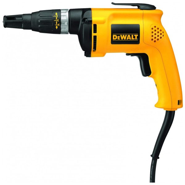 ectqyp5w40000b_0 jpg - Parafusadeira Drywall 1, 4 Velocidade Variável E Reversível, 110v, DEWALT DW255, Amarelo