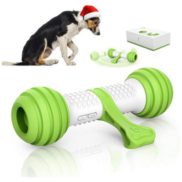 ectqypdqxpm80b_0 jpg - Brinquedo Interativo Automático para Cães, Osso Inteligente, PETGEEK FBM K90759DSKIS, Verde