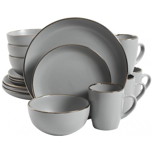 ectqyphmyy380b_0 jpg - Aparelho de Jantar com 16 Peças em Cerâmica Stoneware Serve 4 Pessoas, Gibson Home Rockaway, Cinza