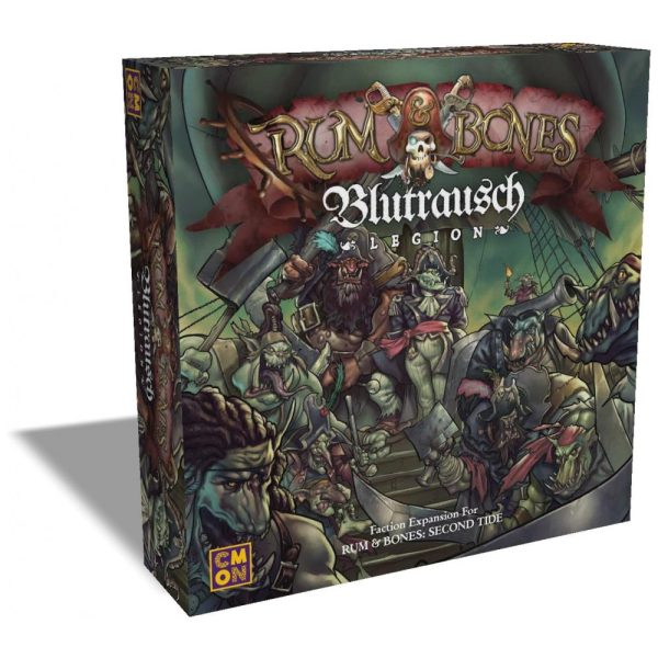 ectqypzvf1170b_0 jpg - Jogo de Estratégia Rum Bones Second Tide Blutrausch Legion 2 a 6 Jogadores, Para Maiores de 12 Anos, CMON RB019, Marrom