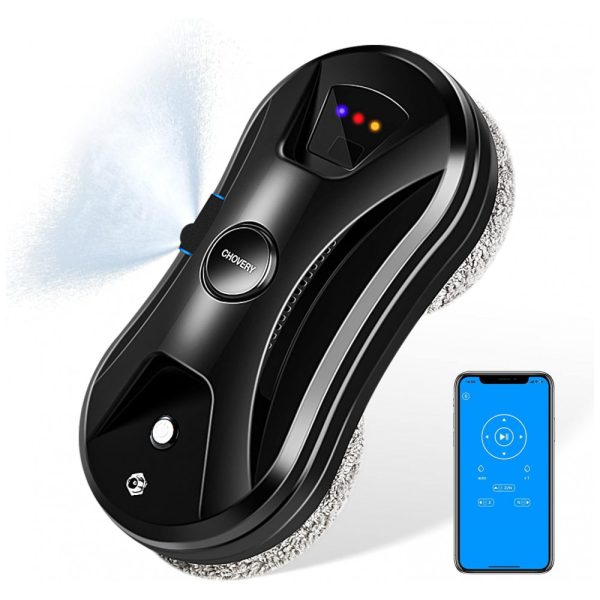 ectqyt2h99xb0b_0 jpg - Robô Limpa Vidros de Janela Inteligente com Spray de Água e APP de Controle, Bivolt, CHOVERY, Preto