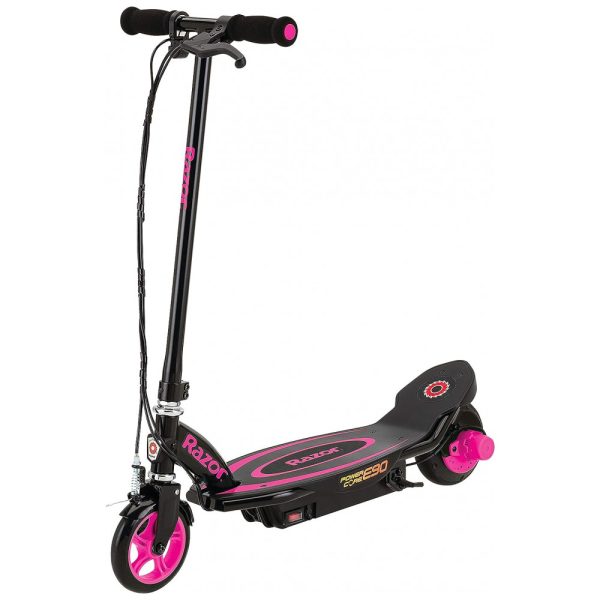 ectqywwme0a10b_0 jpg - Patinete Elétrico para Crianças Acima de 8 anos, Peso Max 55kg, Razor E90, Preto e Rosa