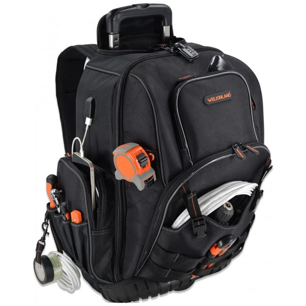 ectqz1h8nzp90b_0 jpg - Mochila de Ferramentas Organizadora com 72 Compartimentos, WELKINLAND, Preto