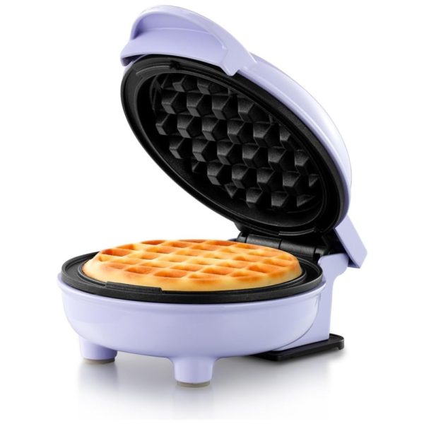 ectqz4y9qzx80b_0 jpg - Mini Máquina de Waffle Antiaderente, 110v, HOLSTEIN HOUSEWARES HH 09125016L, Violeta