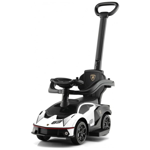 ectqz9wxv8yb0b_0 jpg - Carrinho de Passeio Infantil 3 em 1 com Alça, Apoio de Braço, Buzina e Apoio para os Pés Extensível para Crianças de 1 a 3 Anos, GLACIER Lamborghini, Branco