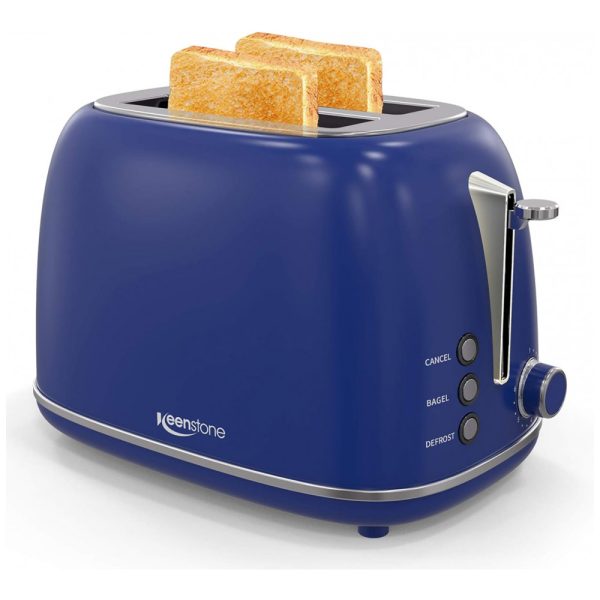 ectqzf33ld580b_0 jpg - Torradeira 2 Fatias com Função Bagel 6 Níveis 825W, 110v, KEENSTONE, Azul