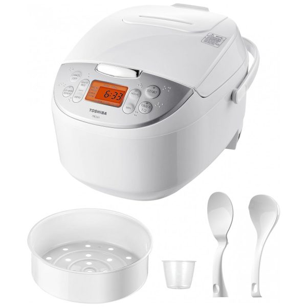 ectqzfxms8380b_0 jpg - Panela elétrica de arroz, 1 L, branco, TOSHIBA TRCS01, Branco