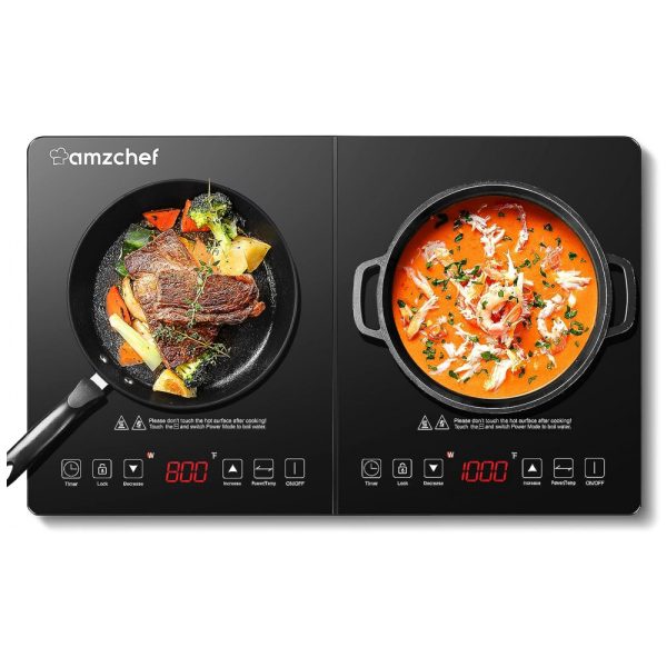 ectqzkb9wcb90b_0 jpg - Cooktop Elétrico de Indução Portátil com 2 Queimadores e Controle Independente, 1800W, 110V, CHEF, Preto