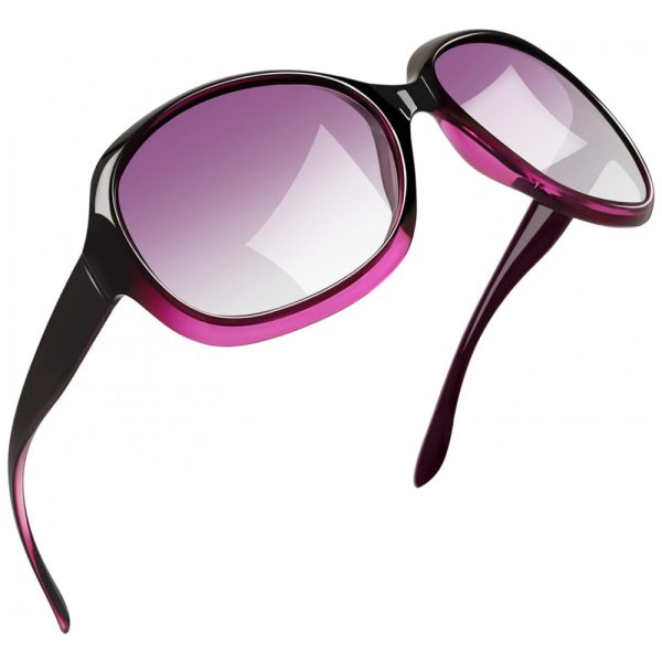 ectqzsbncfg90b_0 jpg - Óculos de Sol Feminino com Proteção UV, Joopin B14, Roxo Gradiente