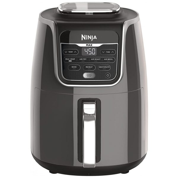 ectqzz9256s70b_0 jpg - Fritadeira Elétrica Air Fryer 5.2 Litros Cozinha, Reaquece e Desidrata, 110V 1750W, NINJA AF161 Max XL, Cinza