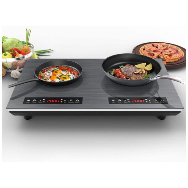 ectqzzzggrt90b_0 jpg - Cooktop Elétrico de Indução Portátil com 2 Queimadores, Trava de Segurança e 9 Níveis, 110V 4000W, VBGK Prateado e Preto