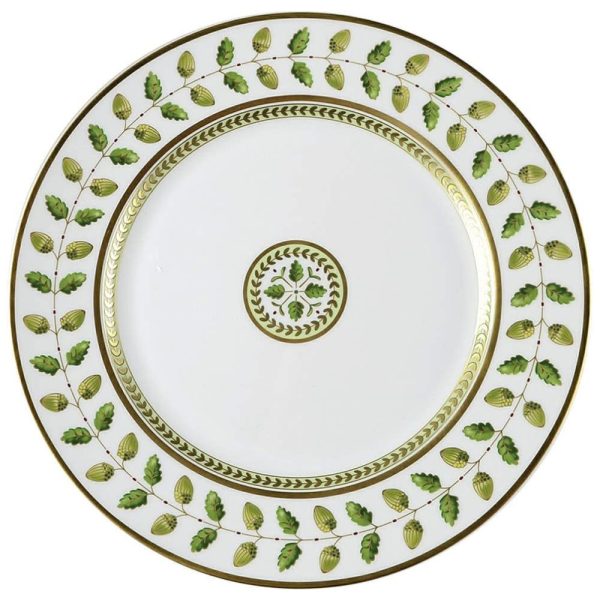 ectq0k22yv600b_0 jpg - Prato Raso para Jantar, Elegância e Praticidade em Sua Mesa com Formato Redondo e Material de Porcelana Premium, Bernardaud, Branco e Verde