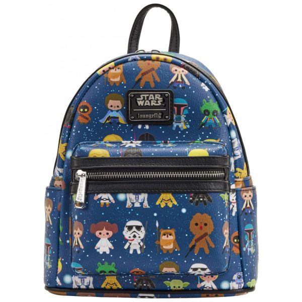 ectq1yk9q1g70b_0 jpg - MIni Mochila Escolar Infantil Loungefly Star Wars para Crianças a Partir de 12 Anos, Azul