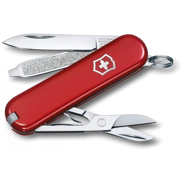 ectq2bvy40000b_0 jpg - Canivete Multifuncional 7 Funções em Aço Inoxidável, Victorinox Classic SD, Vermelho