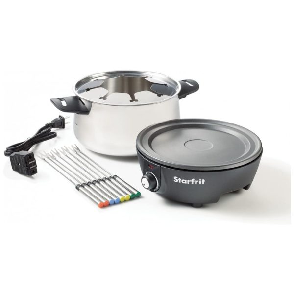 ectq2fcc7jh10b_0-1 jpg - Panela de Fondue Elétrica com 6 Garfos Aço Inoxidável, 1500W, 110v, STARFRIT 024700 004 0000, Cinza