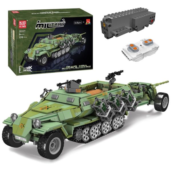 ectq2t1g3rrc0b_0 jpg - Kit de Construção Veículo Blindado Militar Alemão da 2 Guerra Mundial com 1298 Peças e Controle Remoto para Crianças e Adultos, Mould King, Verde